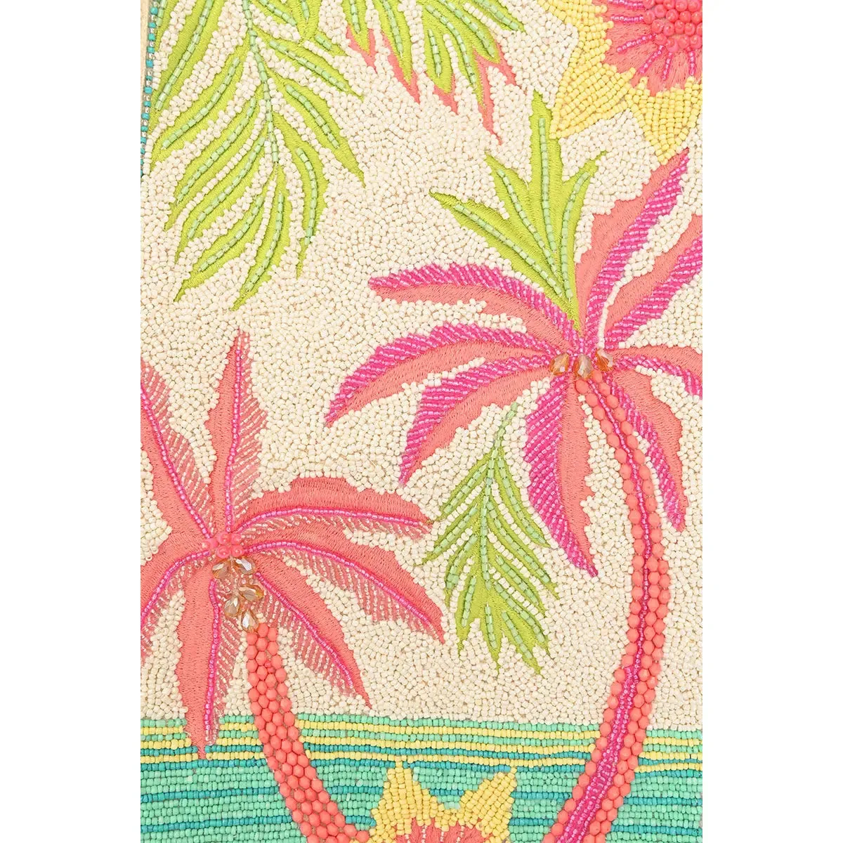 Palms Away Embellished Tote