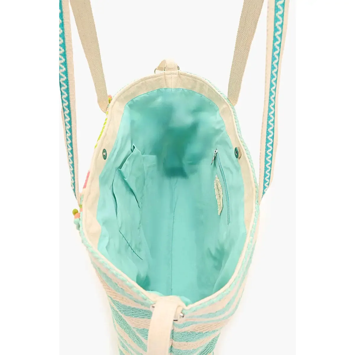 Palms Away Embellished Tote