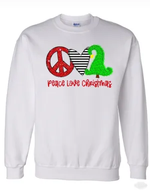 Peace Love Grinch Tree Sublimation Transfer