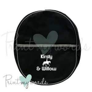 Personalised Equestrian Hat Bag - Dressage Design