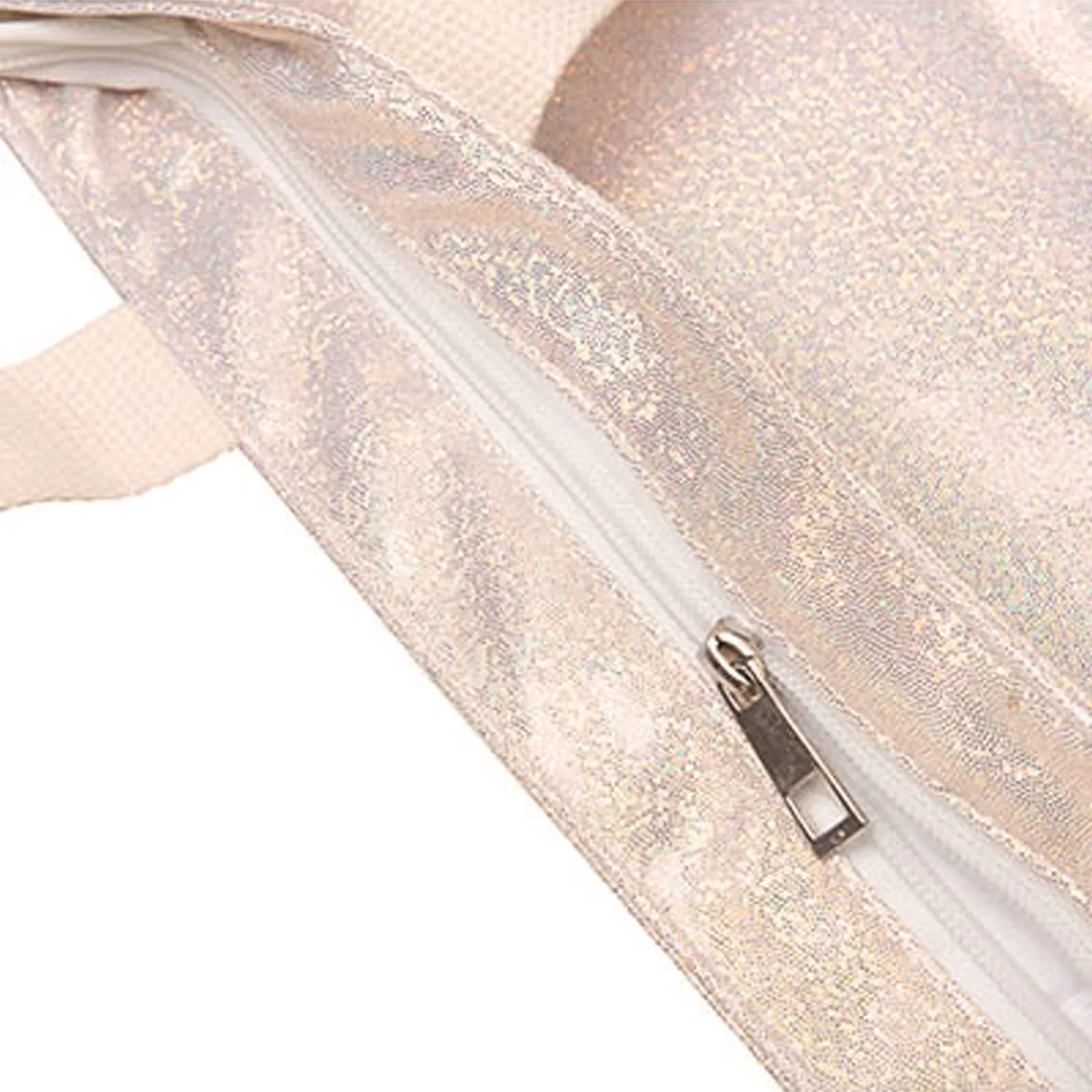 Personalised Glitter Tote Bag with Hedgehog Pink Flowers and Cute Text