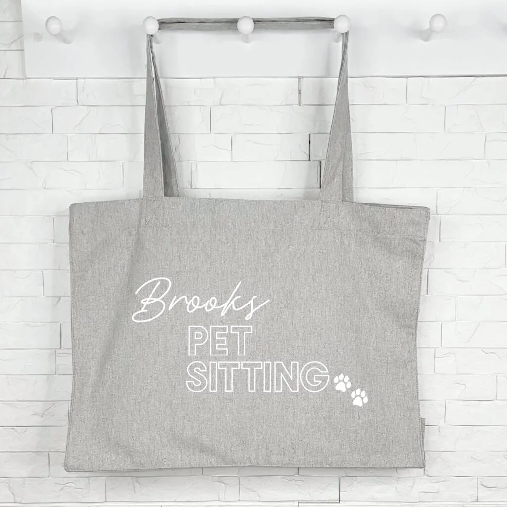 Personalised Pet Sitter Bag For Dogs
