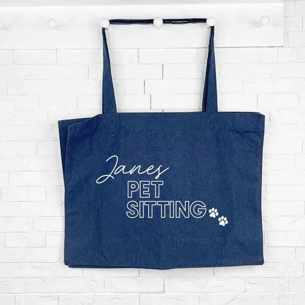 Personalised Pet Sitter Bag For Dogs