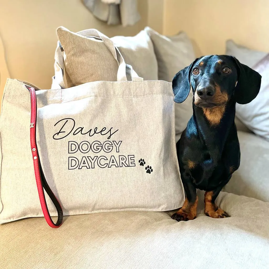 Personalised Pet Sitter Bag For Dogs