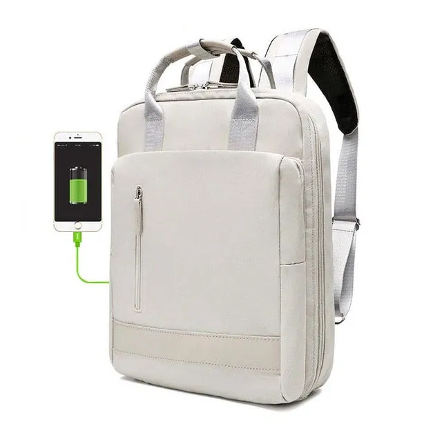Personality Waterproof USB Charging Women's Backpack