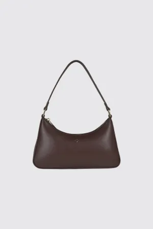 Peta   Jain Josee Shoulder Bag - Chocolate Smooth/Gold