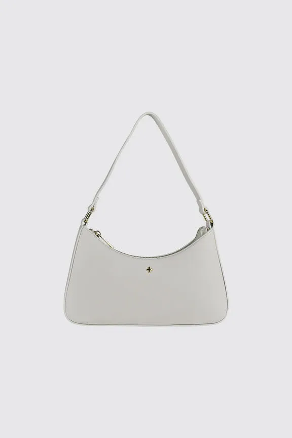 Peta   Jain Josee Shoulder Bag - White Smooth/Gold
