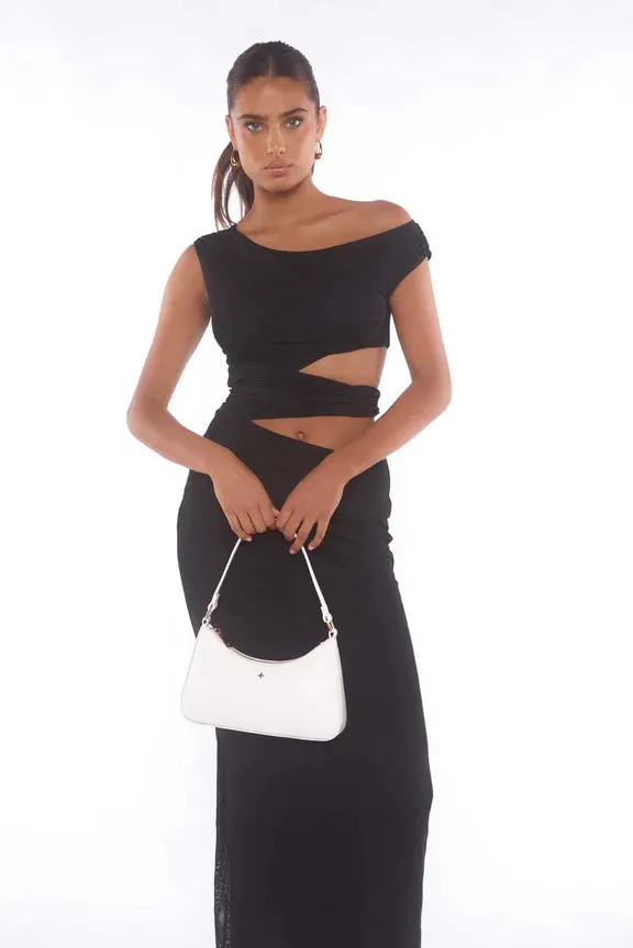 Peta   Jain Josee Shoulder Bag - White Smooth/Gold