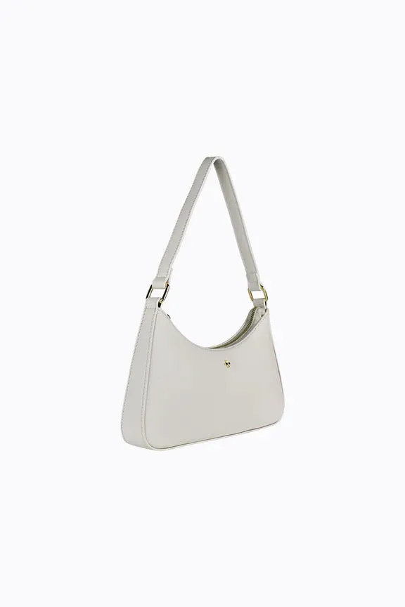 Peta   Jain Josee Shoulder Bag - White Smooth/Gold