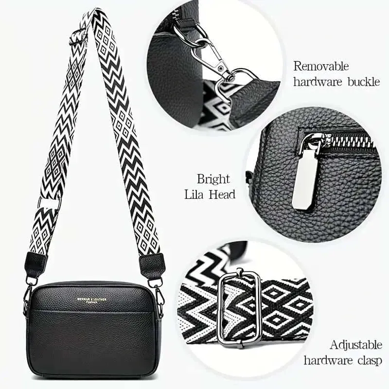 PetiteChic Leather Crossbody