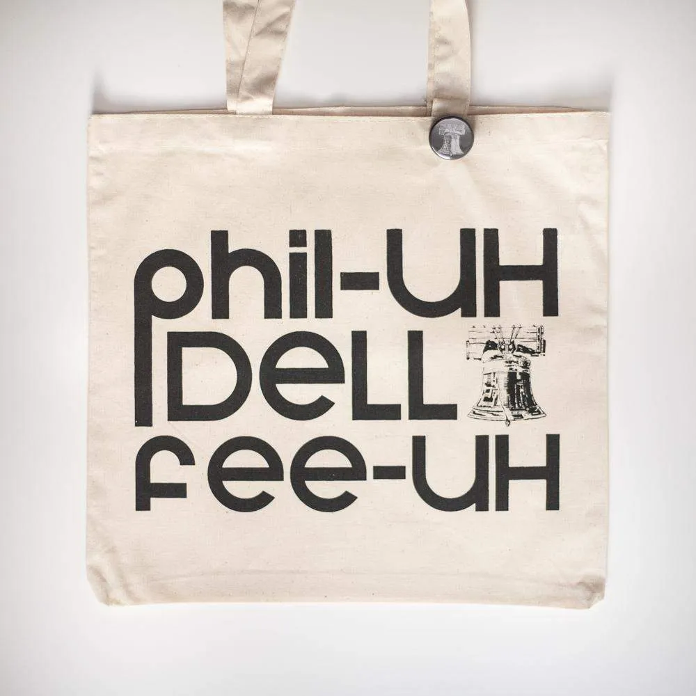 Philadelphia Pennsylvania silkscreen tote bag, liberty bell symbol, philadelphia tote bag, philadelphia souvenir