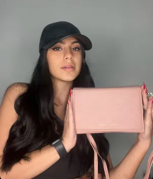 Pink Cross-Body Wallet Bag