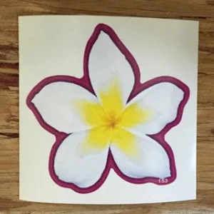 Pink Plumeria Decal