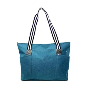 Plain Teal Tessa Tote Bag