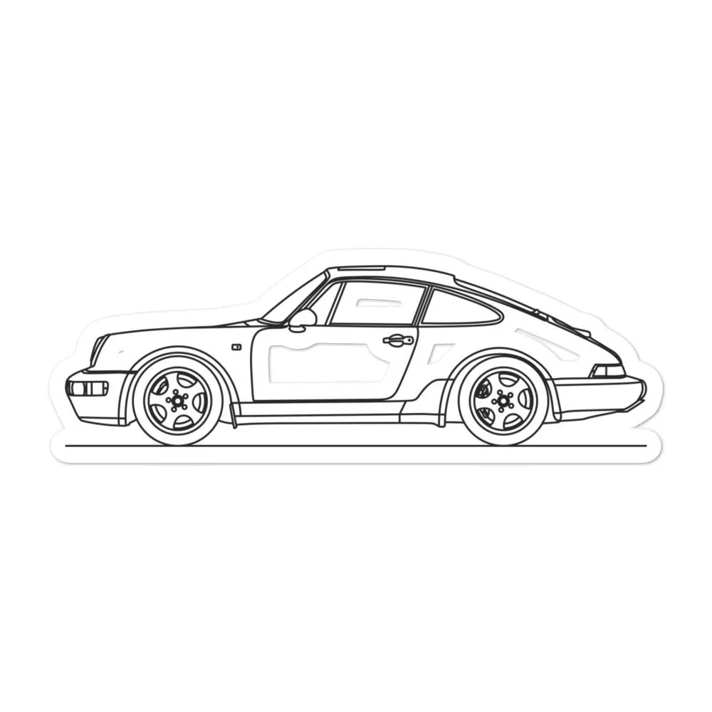 Porsche 911 964 Outline Sticker