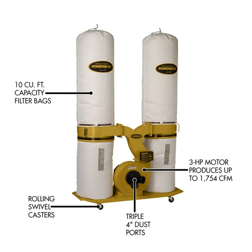Powermatic PM1900TX-BK1 Dust Collector