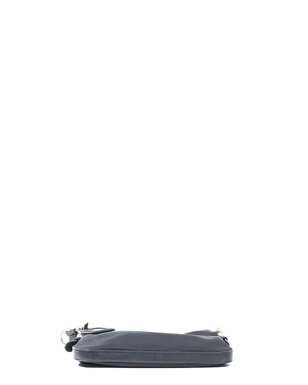 Prada Black Nylon Tessuto / Saffiano Trim Crossbody Bag