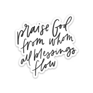 Praise God Sticker