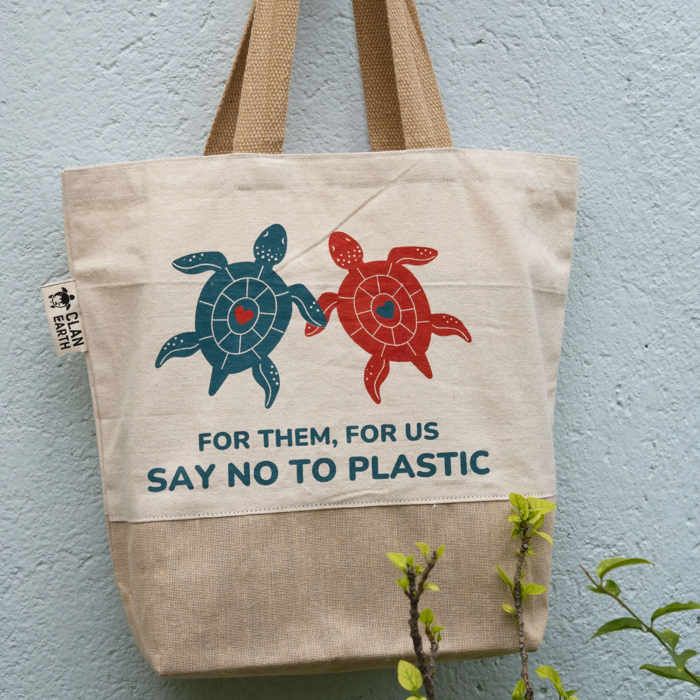 Premium Canvas-Jute (Juco) Tote Bag - Zipped Top