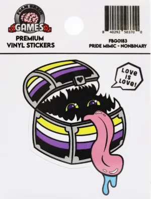 Pride Mimic Sticker: Nonbinary