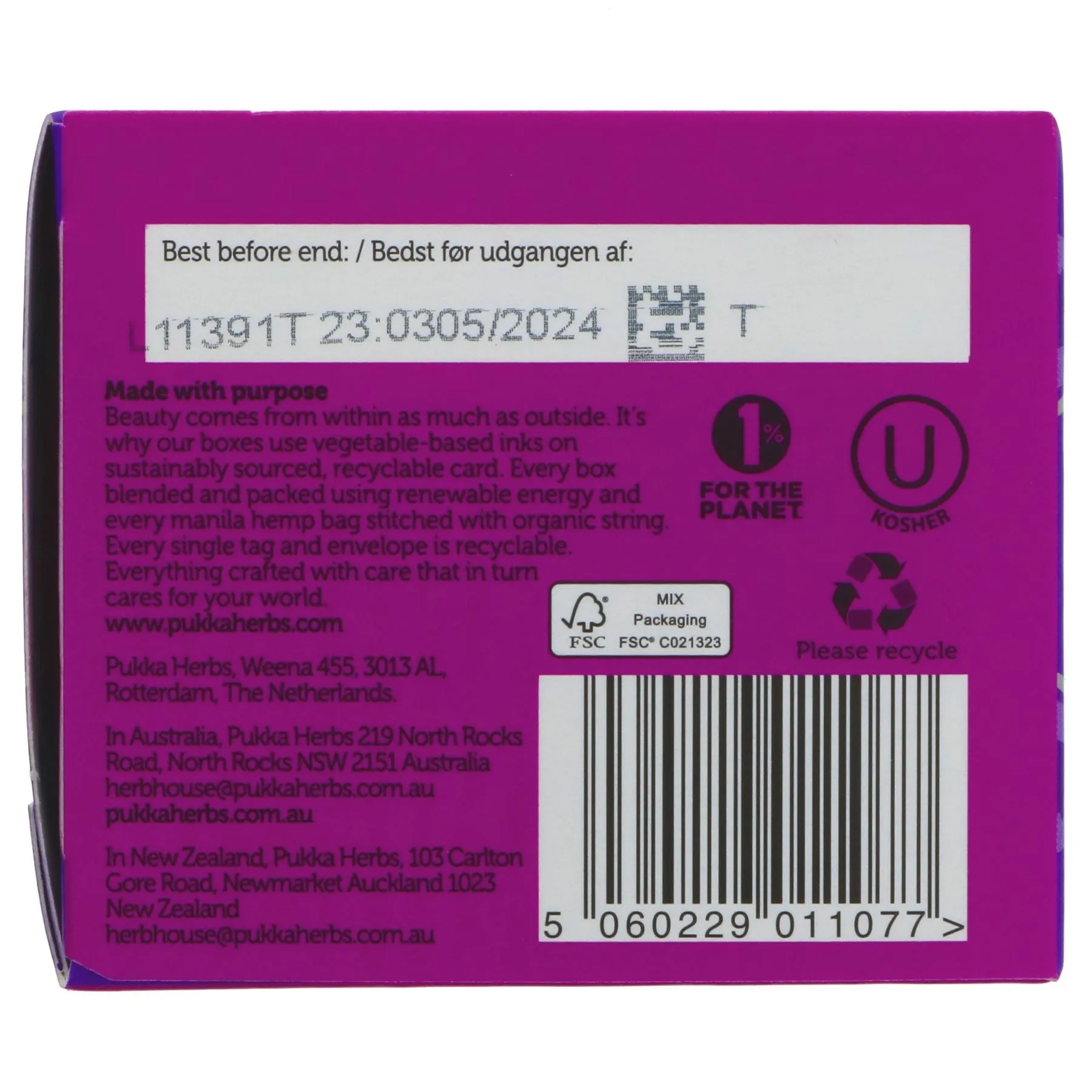 Pukka | Blackcurrant Beauty - Beetroot, Blackcurrant, Fennel | 20 bags