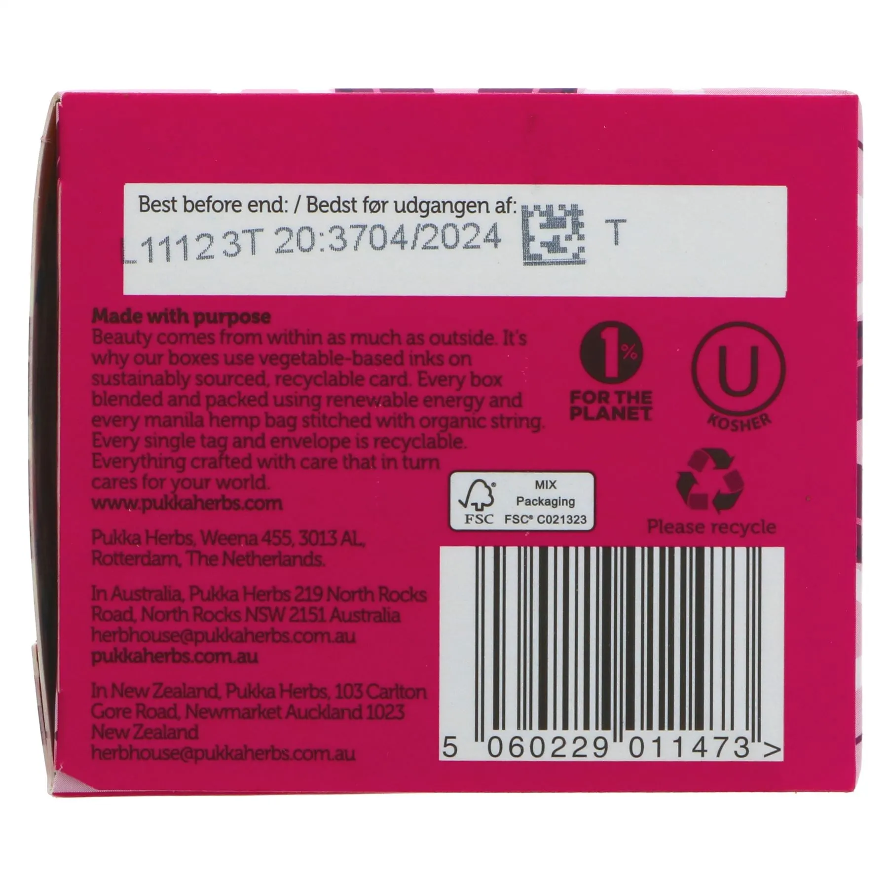 Pukka | Elderberry & Echinacea - Elderberry, Blackcurrants | 20 bags