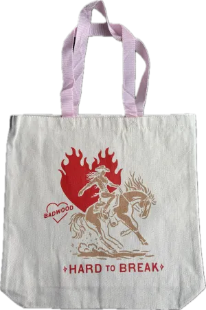 "HARD TO BREAK" TOTE BAG in PINK