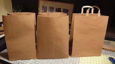 "Silent" Grocery Store Bag w/Handles