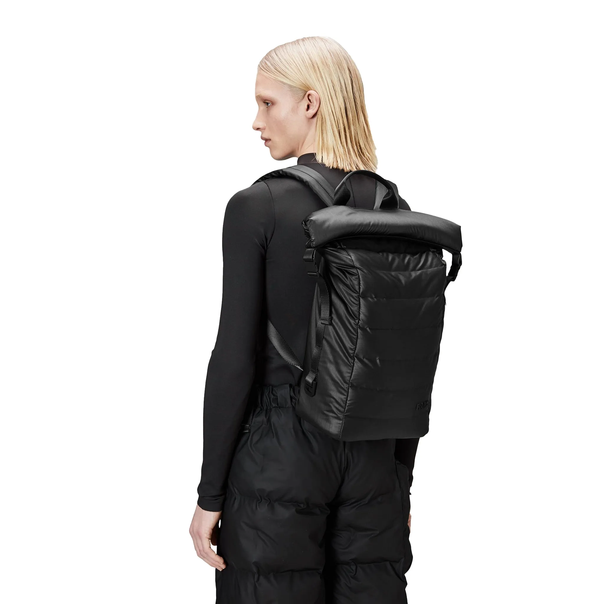 Rains Bator Puffer Backpack - Black