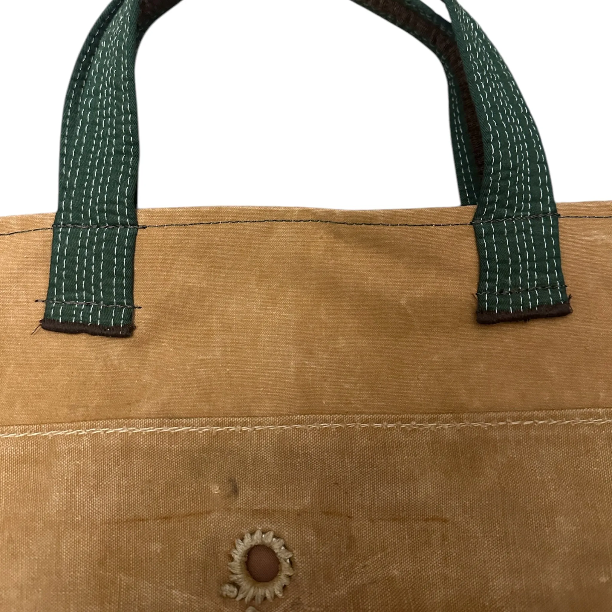 Re Worked Canvas Upcycled Scout Tent Fabric Tote Bag