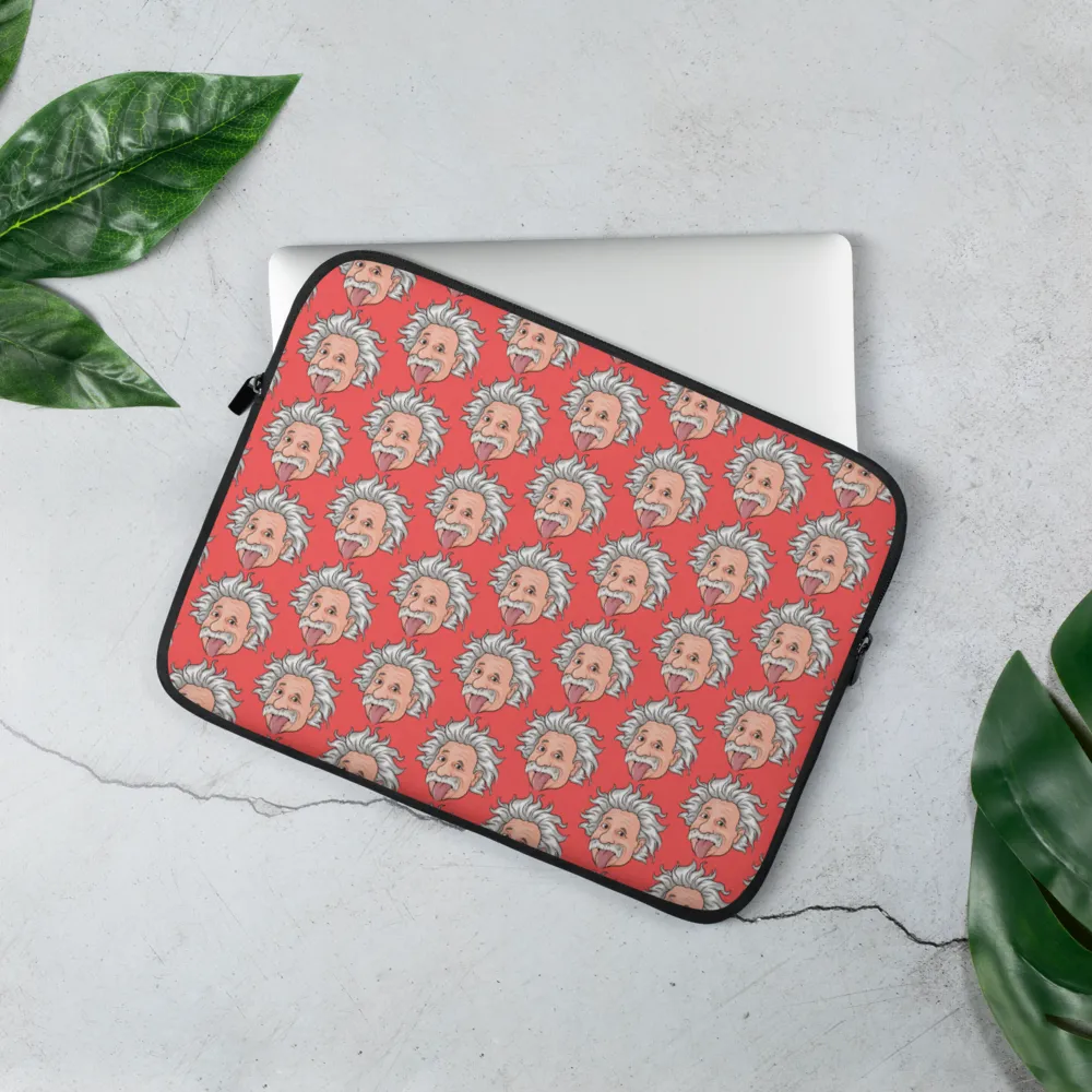 Red Einstein Laptop Sleeve