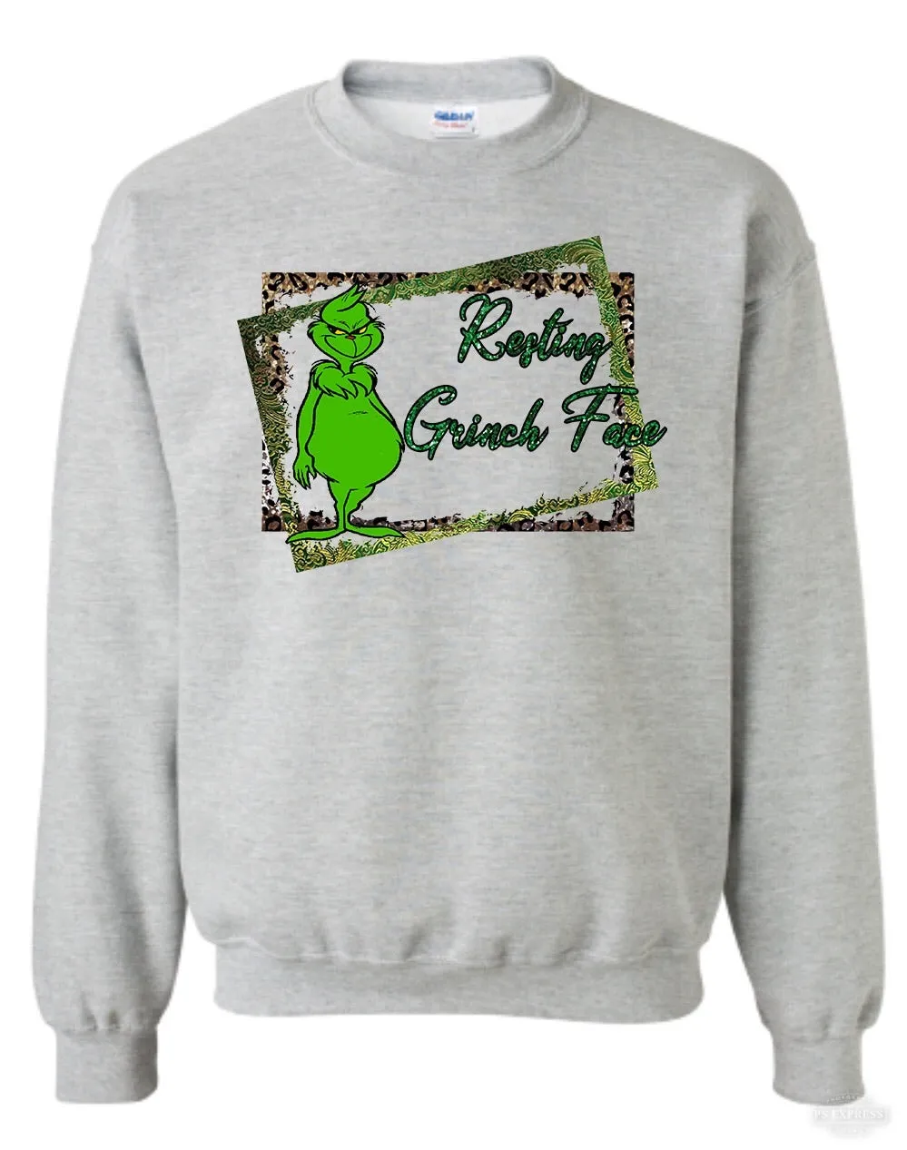 Resting Grinch Face Sublimation Transfer