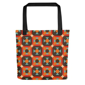 Retro Block - Sustainably Made Tote Bag