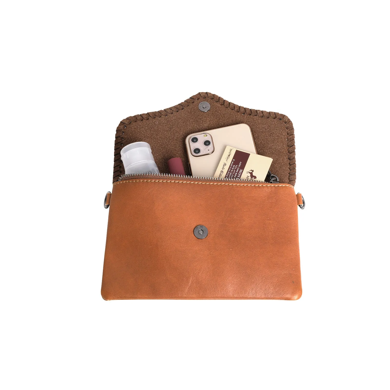 RLL-018 Montana West 100% Genuine Leather Hair-On Collection Crossbody