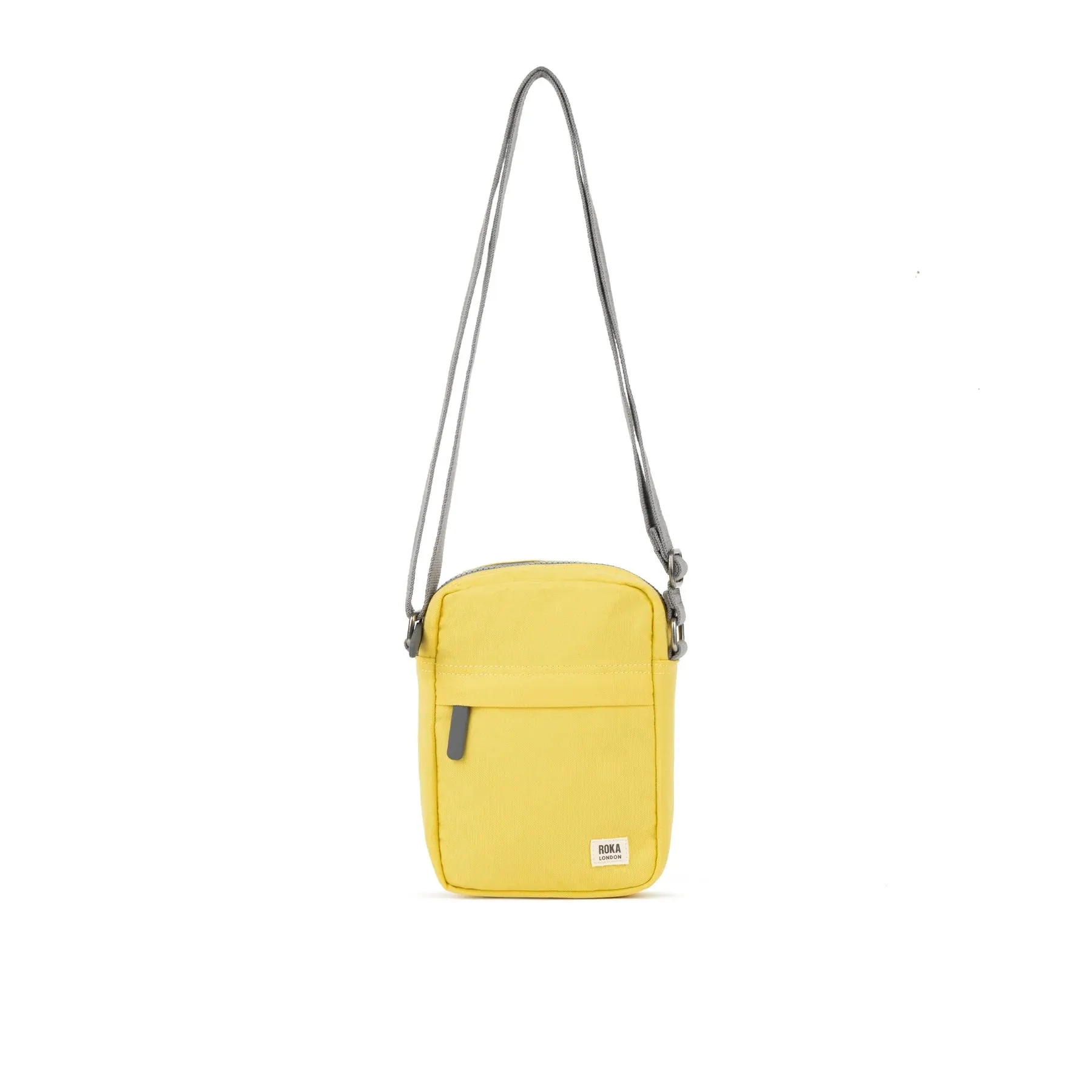 ROKA Bond Small Recycled Canvas Crossbody Pocket Bag | Lemonade