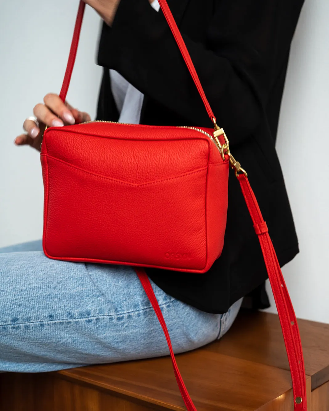 Rome Crossbody Bag in Red