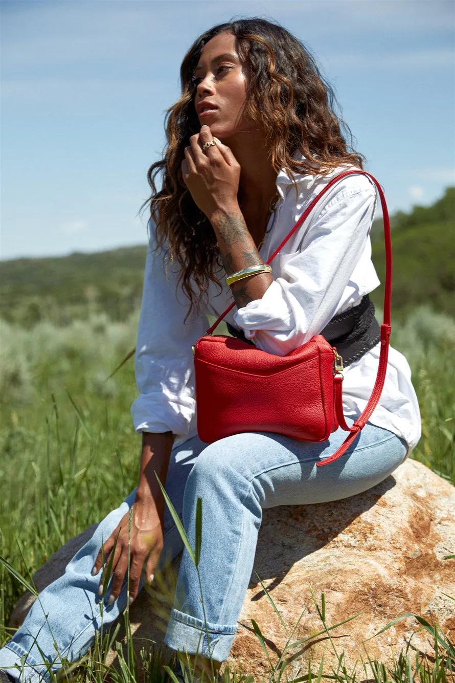 Rome Crossbody Bag in Red
