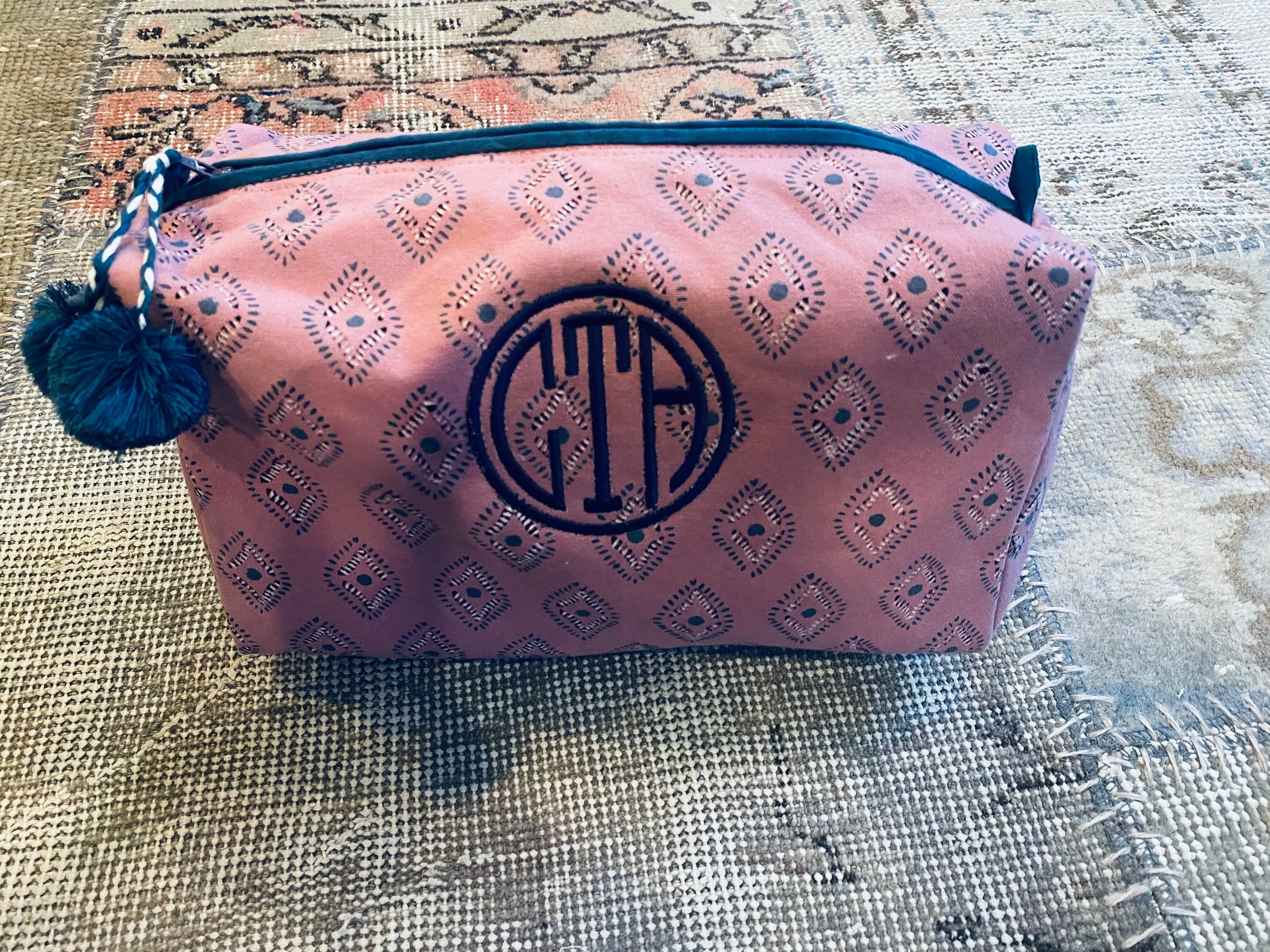 Rose Blue Toiletry Bag