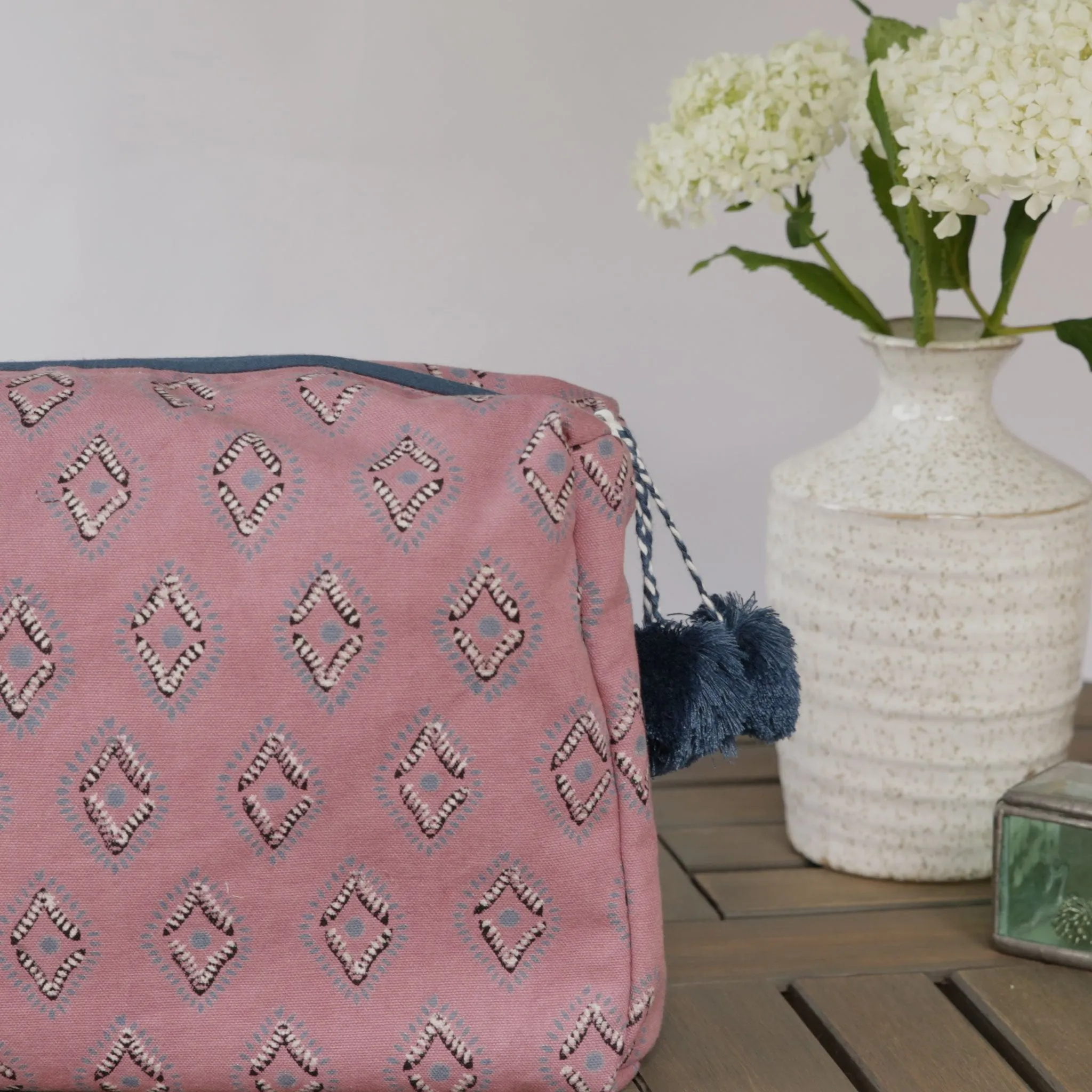 Rose Blue Toiletry Bag