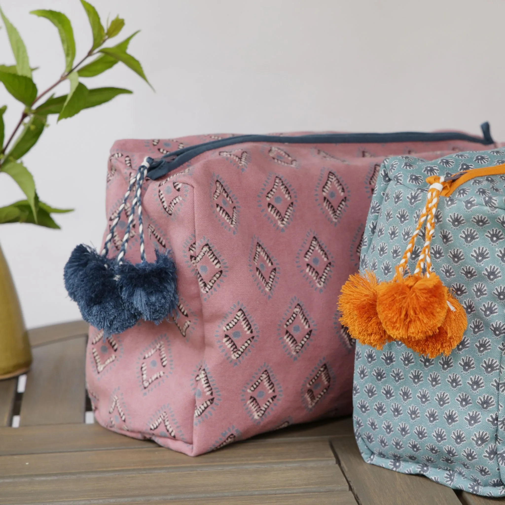 Rose Blue Toiletry Bag