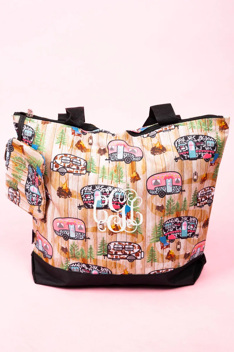 RV There Yet? with Black Trim Tote Bag