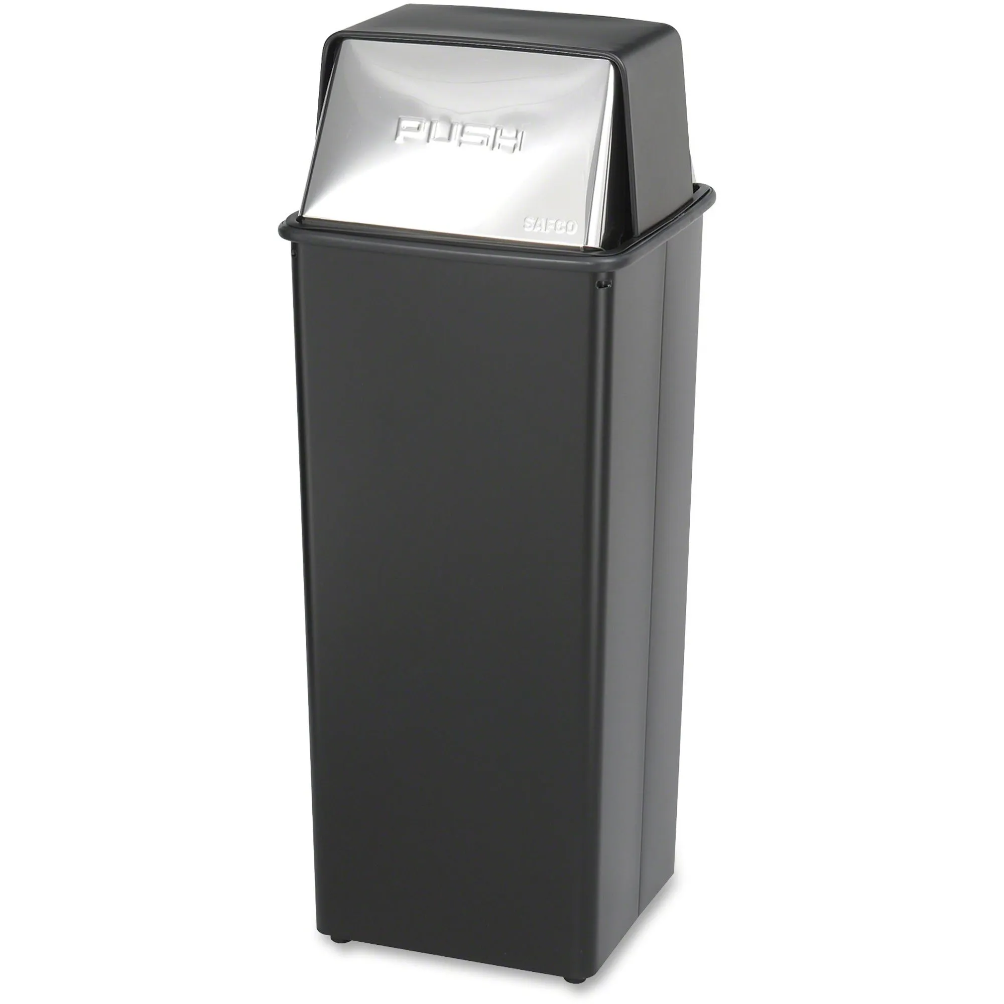 Safco Reflections 21-gallon Push Top Receptacle