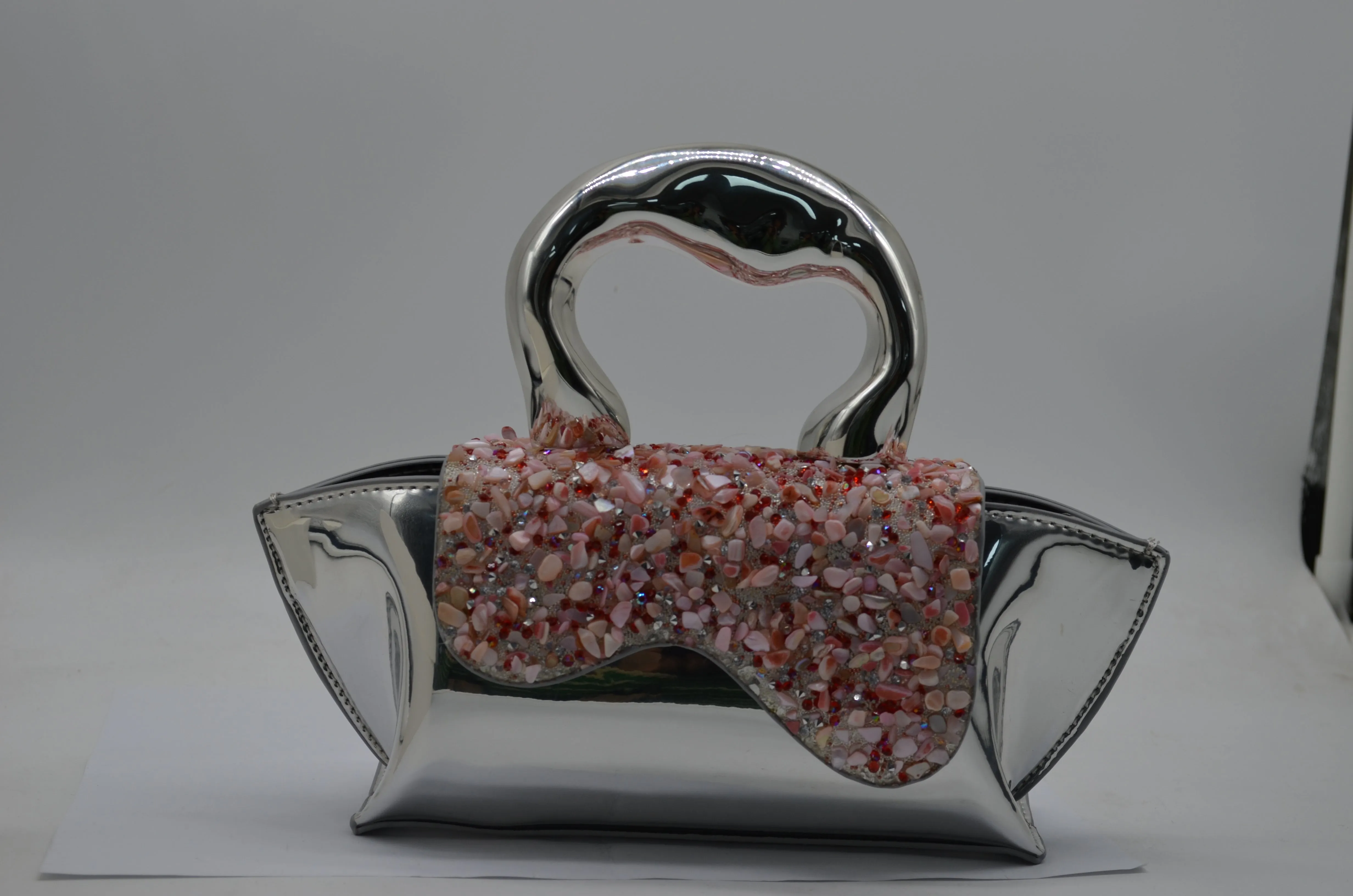 Sahi London - Silver Pink Handbag BGZBM212-SLV-PNK
