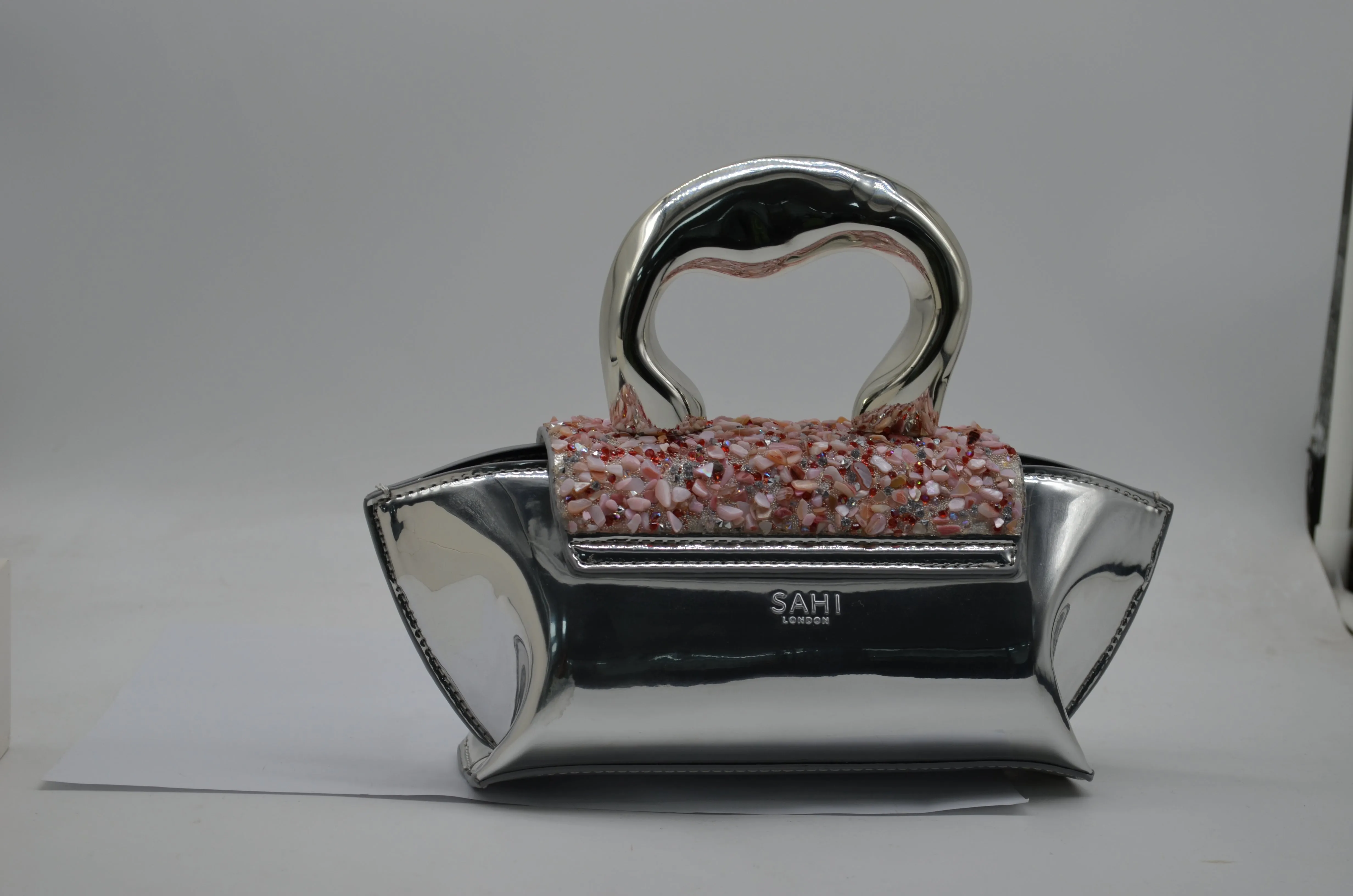 Sahi London - Silver Pink Handbag BGZBM212-SLV-PNK