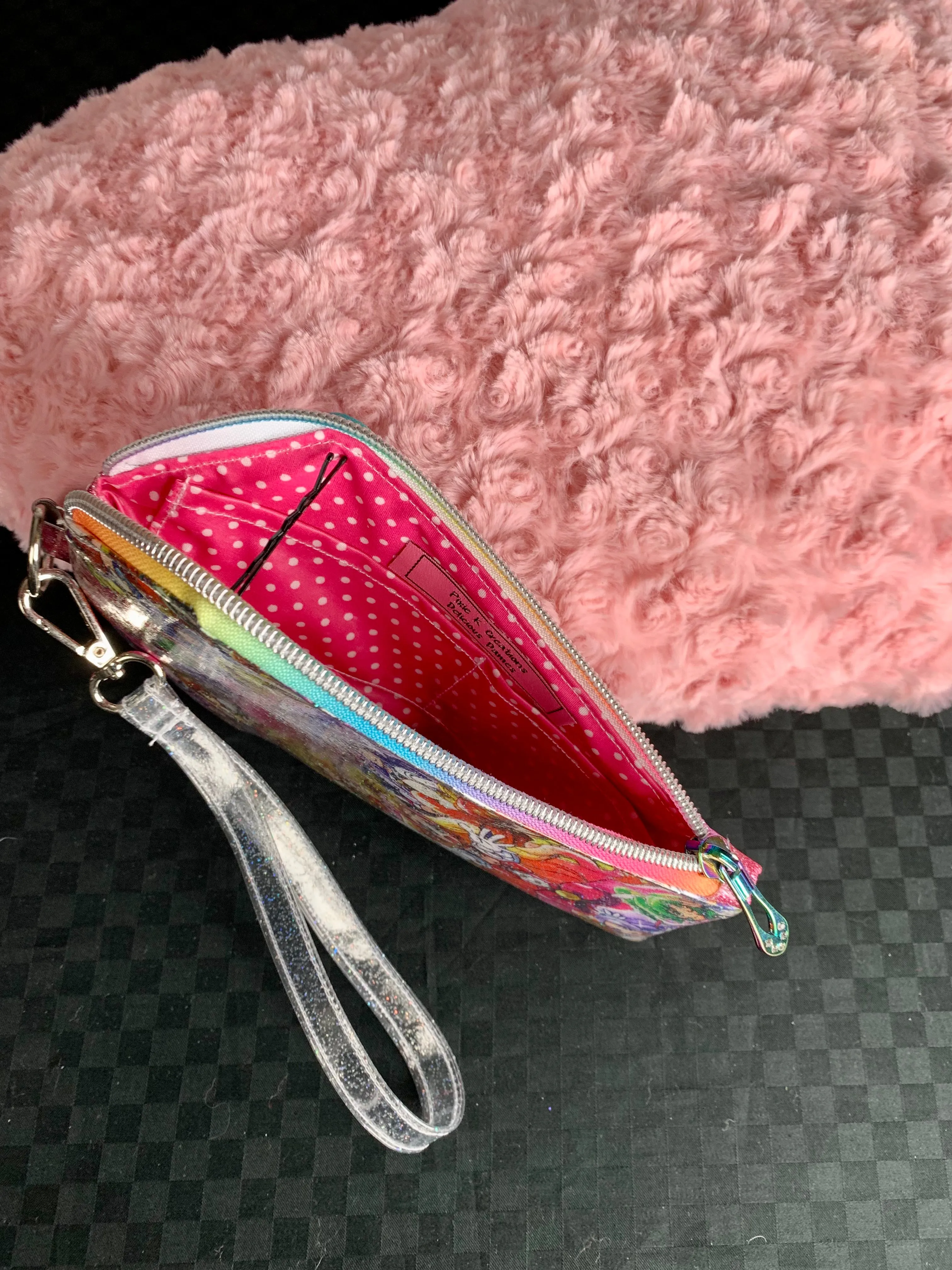 Sailor moon fan art wristlet bag