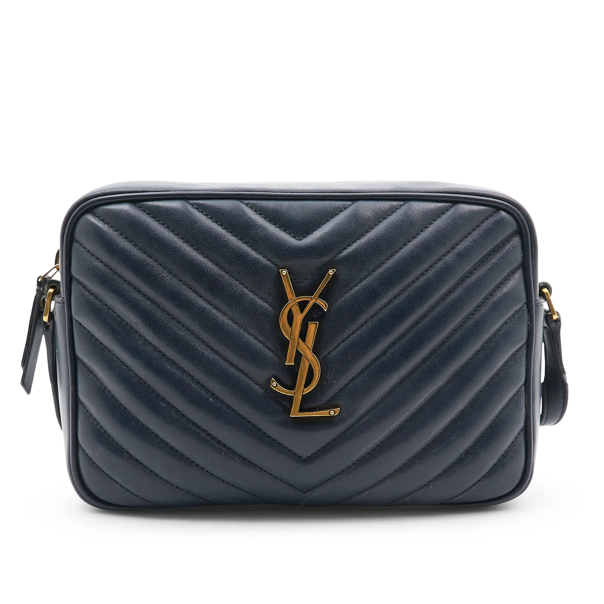 Saint Laurent Lou Camera Bag in Navy
