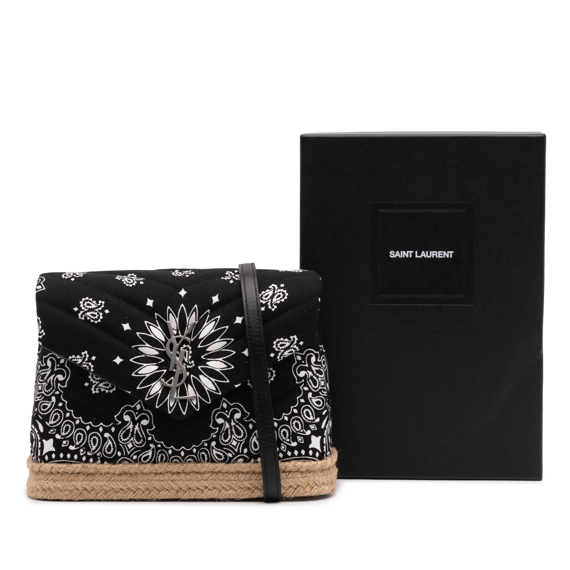 Saint Laurent Toy Cotton Bandana Print Loulou Crossbody