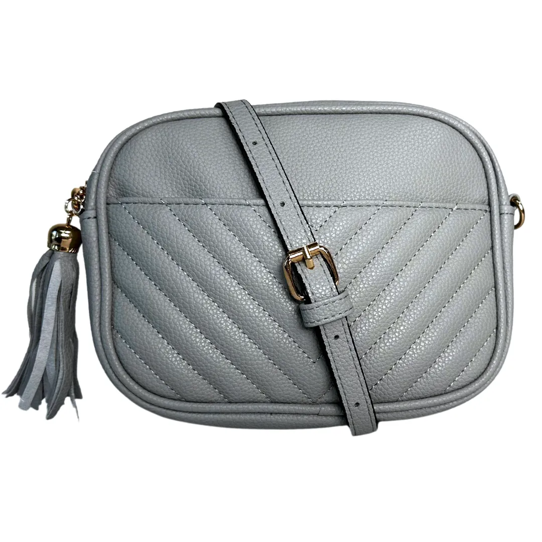 SALE! Gray Chic Faux Leather NGIL Crossbody Bag