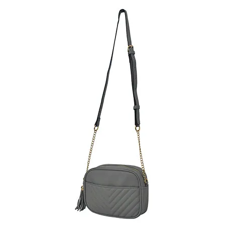 SALE! Gray Chic Faux Leather NGIL Crossbody Bag