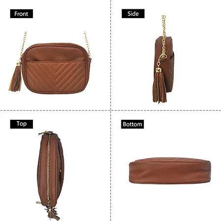 SALE! Gray Chic Faux Leather NGIL Crossbody Bag